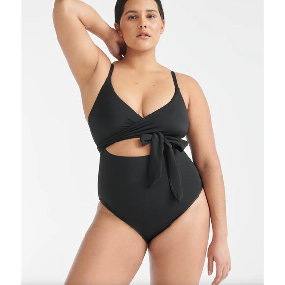 NWT Knix Leakproof Wrap One Piece in Black Size XXXL+ - Picture 1 of 11